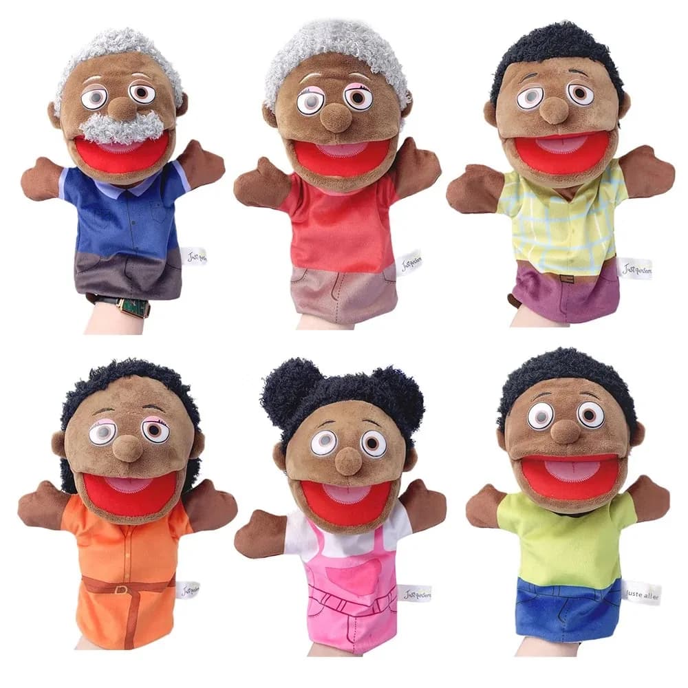 Famille doux en peluche poupée papa maman frère soeur Cospaly