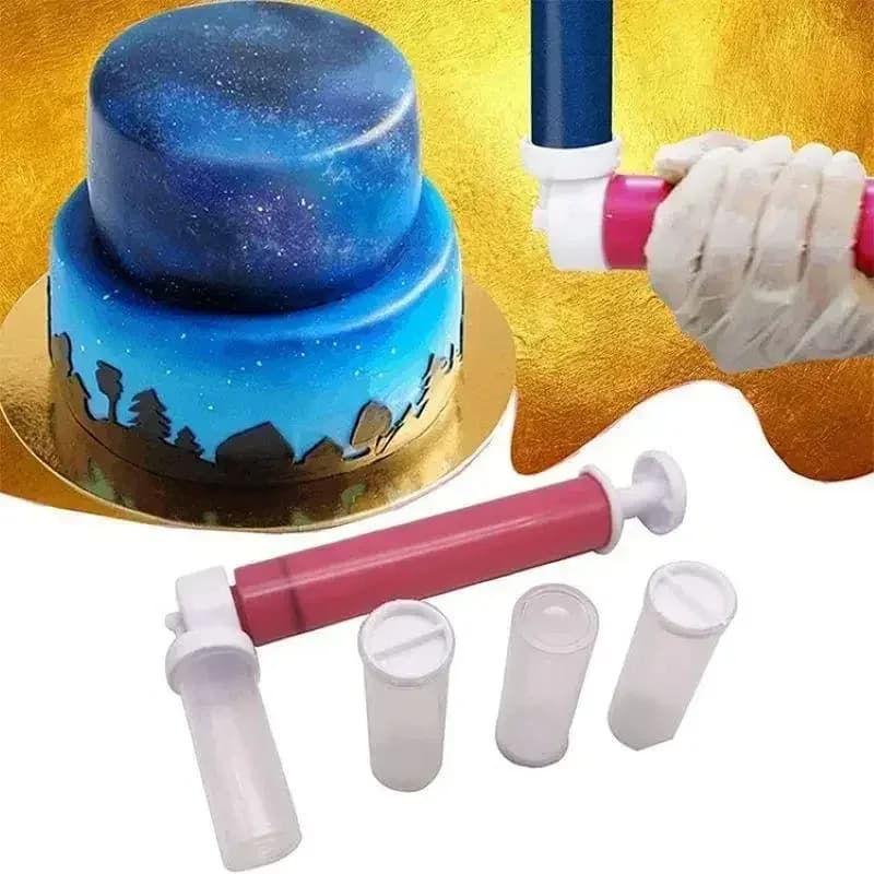 Pompe de pulvérisation de paillettes de gâteau écologique, aérographe de décoration de gâteau, outil de cuisson spécial pour dessert padramatique