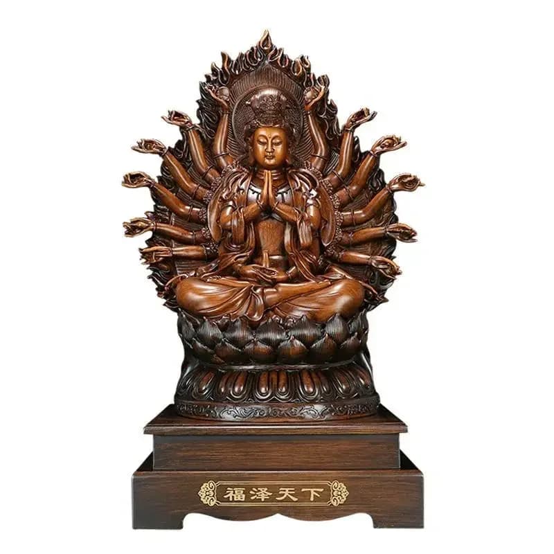 Déesse de la miséricorde Bodhisattva ornements attirer la richesse mille mains