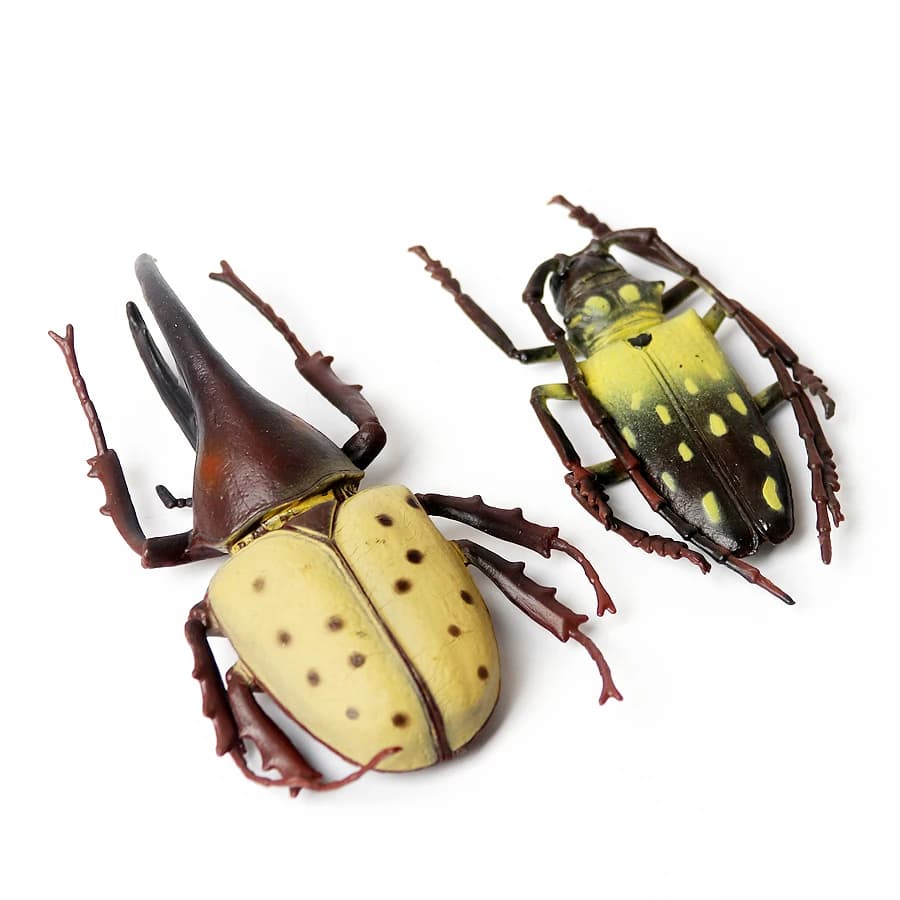 Figurines d'insectes en plastique réalistes avec cigale Cricket scarabée abeille fourmi araignée coccinelle insectes