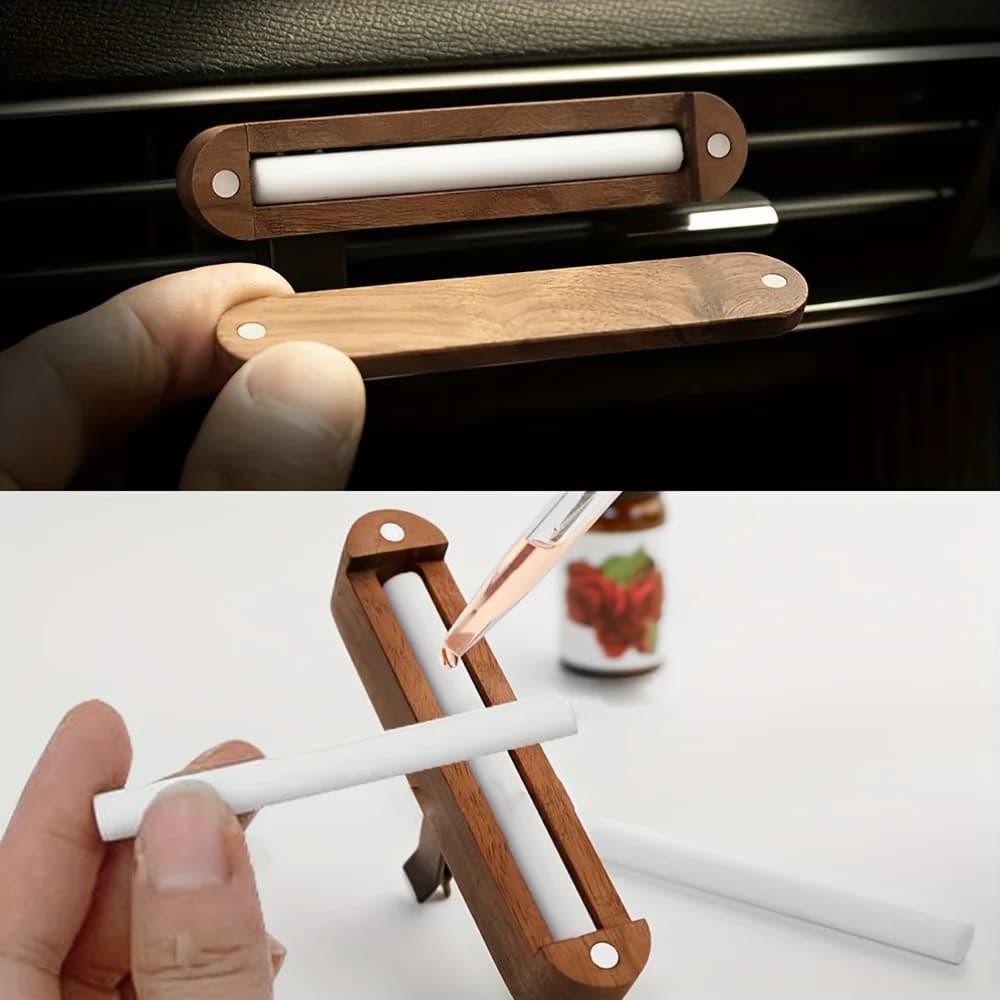 Diffuseur de parfum pour voiture en bois