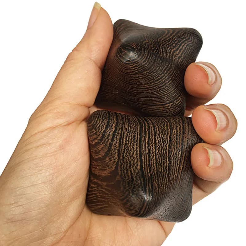Balle de massage en bois pour adultes, rouleau à main, jouets Fidget, anlande, mentaires oriel, mm, tisme, ergothérapie, décompression, cadeau relaxant