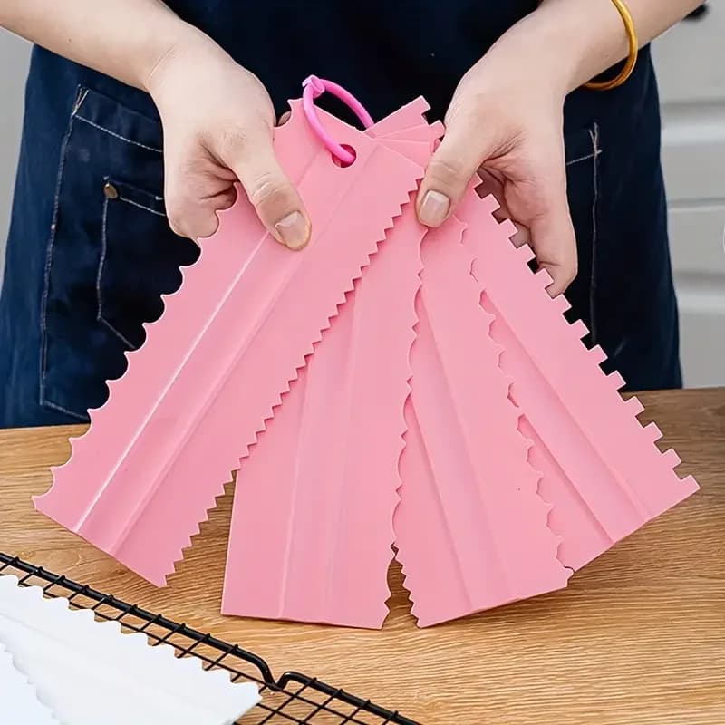 Ensemble de grattoirs à gâteaux 4 pièces, outils de glaçage plus lisses et de décoration de gâteaux pour crème au beurre, Fondant, biscuits, fournitures de cuisson professionnelles