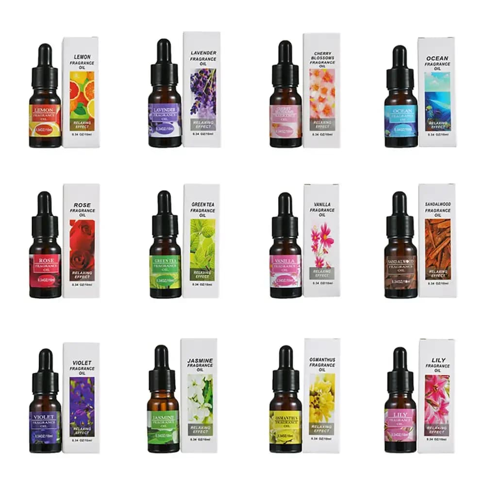 Huile essentielle végétale naturelle pour voiture, 10ml, pour désodorisant, diffuseur, humidificateur, recharge de parfum, arôme pour accessoires automobiles