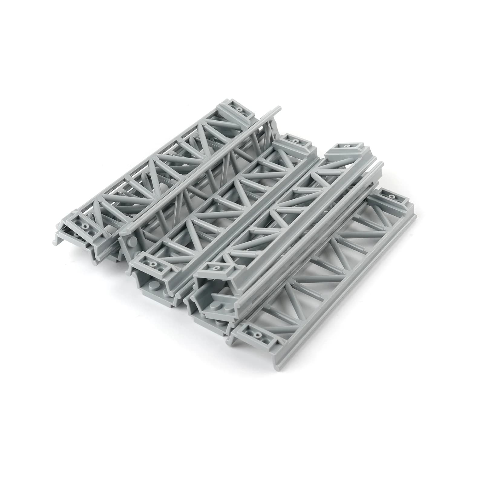 Rails de piste de montagnes russes grises, 10 pièces, petites pièces techniques de Paticle, bloc de construction MOC Compatible avec legoeds 25061 26559 26560