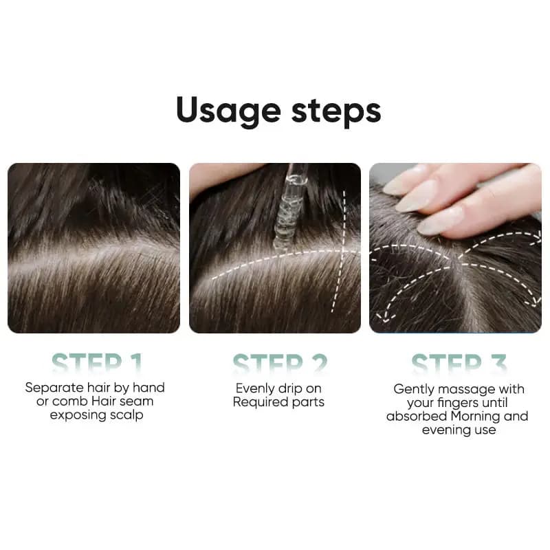 Sérum de croissance rapide des cheveux pour femmes et hommes, prévention de la perte de cheveux, repousse des cheveux, huile essentielle, réparation des racines des cheveux endommagés, soins capillair