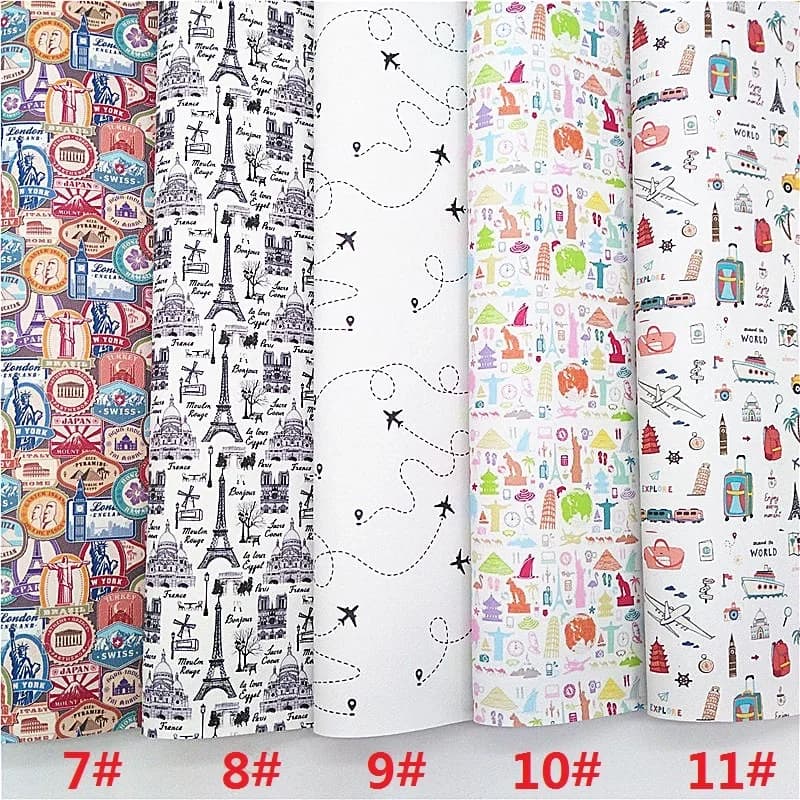 Mini Rouleaux de 30x134cm en Faux Cuir Synthétique Personnalisé