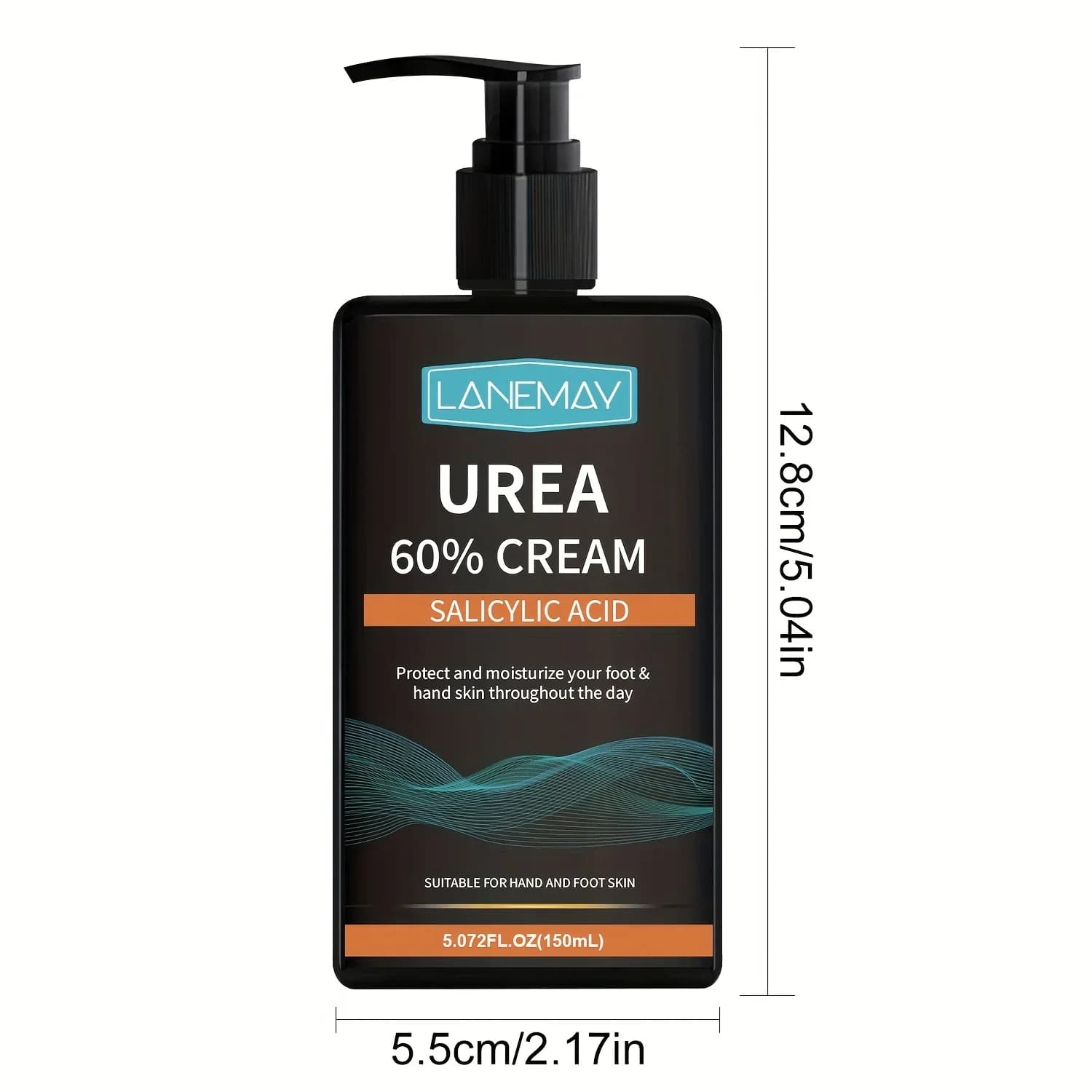 Crème d'urée 60% à l'acide salicylique - Hydratante intensive pour peaux sèches, rugueuses, formule non grasse - Idéal pour les mains et les pieds