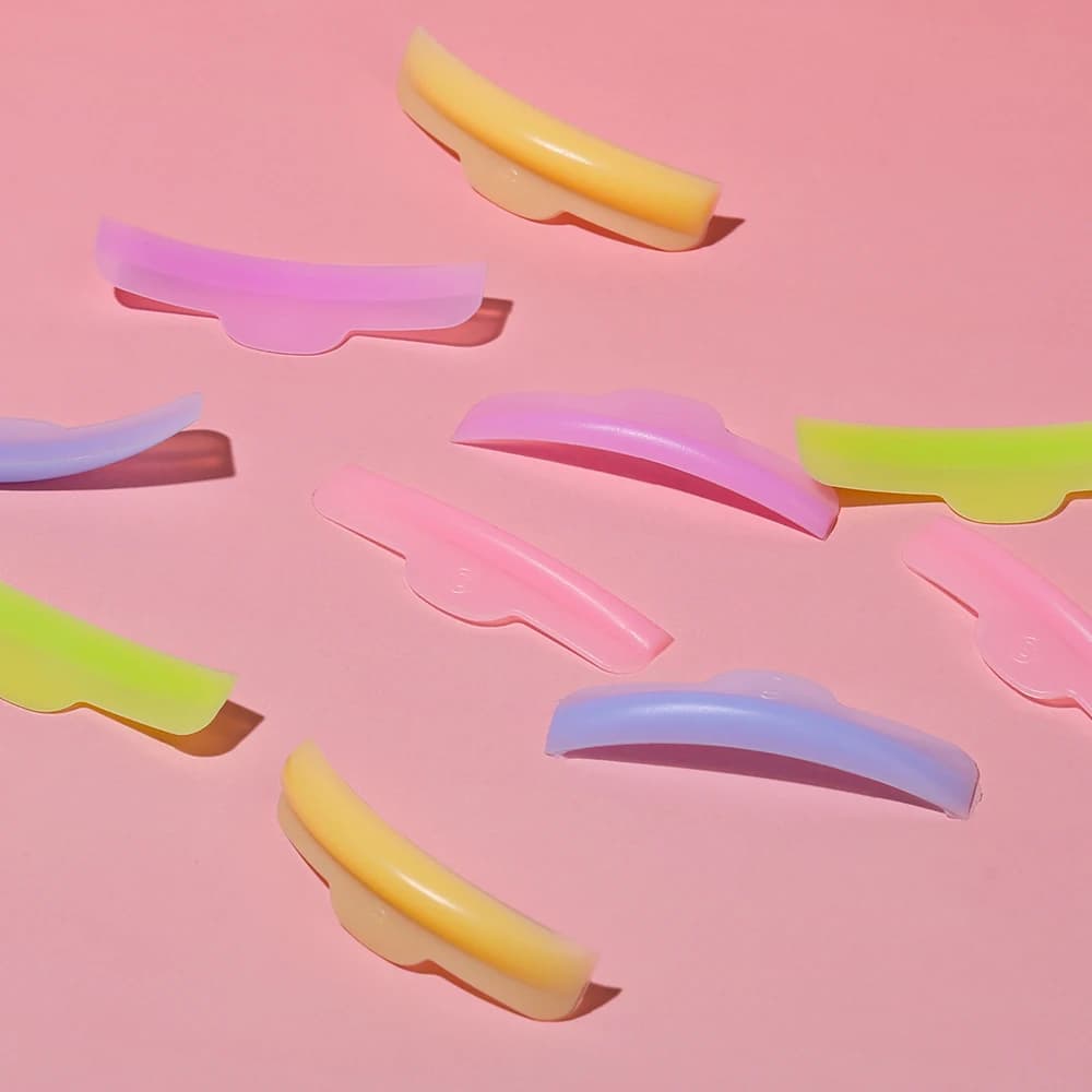 5 Tailles de boucliers pour rehaussement de cils, Rouleaux de permanente pour cils naturels, Rouleaux de lamination, Boucliers plats pour rehaussement et teinture de cils courbure C