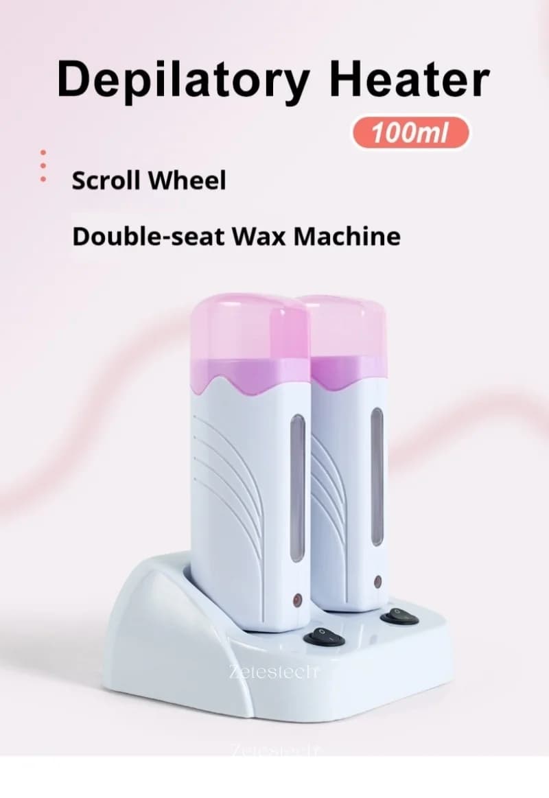 Chauffe-cire à Double roulement 40W, Double épilateur, Machine à épiler dépilatoire, cartouche à rouleau sur épilation pour le corps