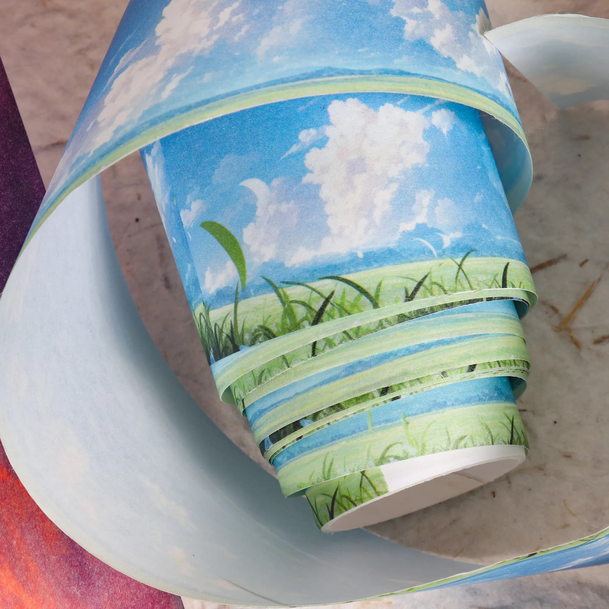 1 rouleau d'autocollants Washi, ruban sur le thème du ciel étoilé, pour l'artisanat d'art, l'artisanat de bricolage, la décoration de collage, les cadres photo et la décoration de cadeaux