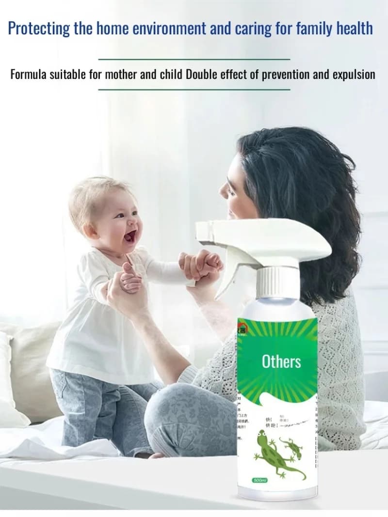 Spray Répulsif Anti-Gécoques Puissant pour la Maison, Efficacité Longue Durée, Produits Anti-Gécoques Intérieurs, Spray Répulsif Anti-Gécoques Puissant