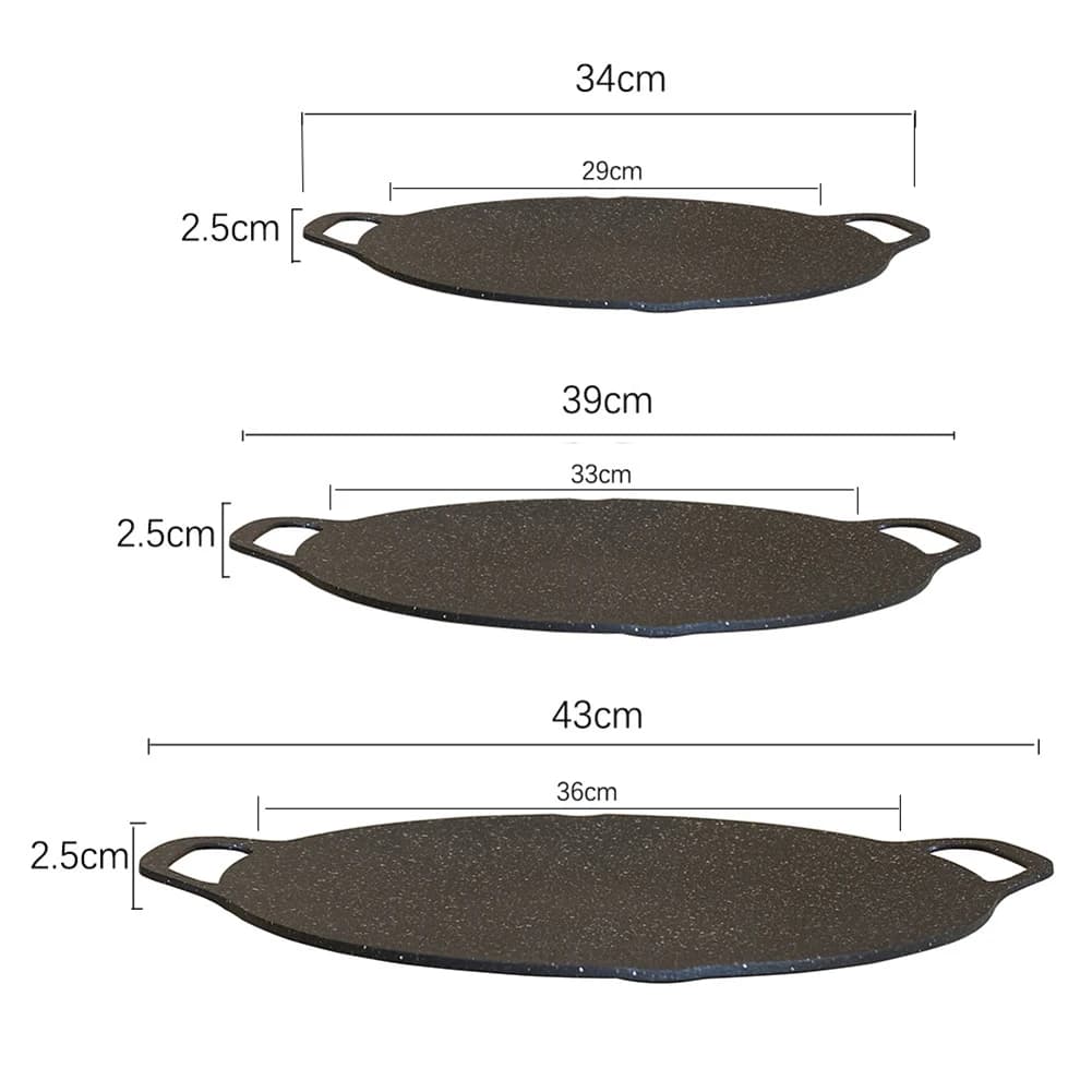 Poêle à griller à l'huile antiarina, poêle à frire ronde polyvalente pour camping en plein air, ustensiles de cuisine, outils ménagers