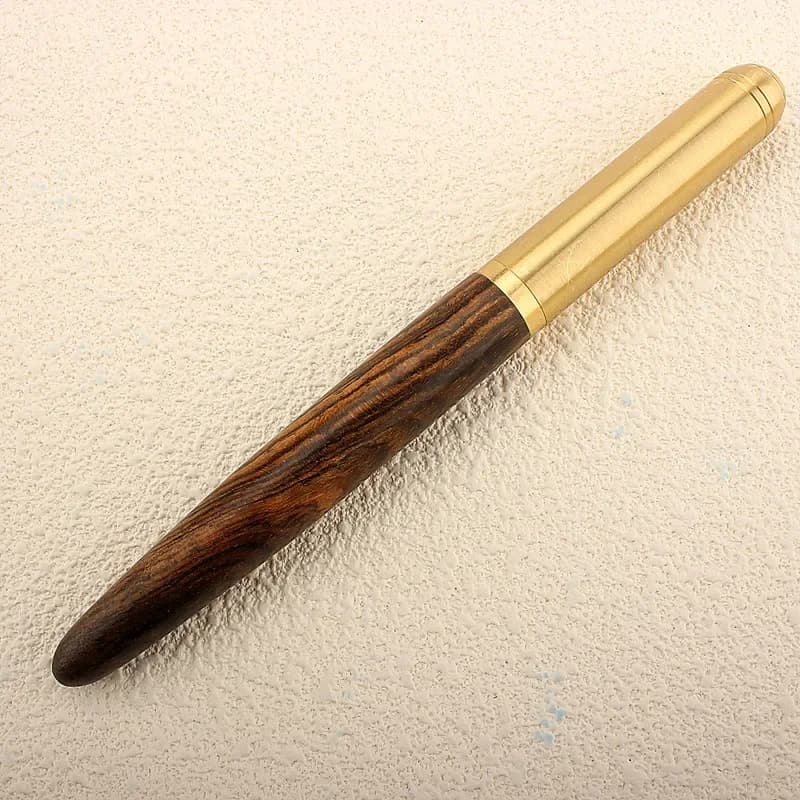 Stylo à bille rétro en métal, 0.7mm, stylos d'écriture en bois pour étudiants, stylos de calligraphie artistique, cadeaux d'affaires, fournitures de papeterie