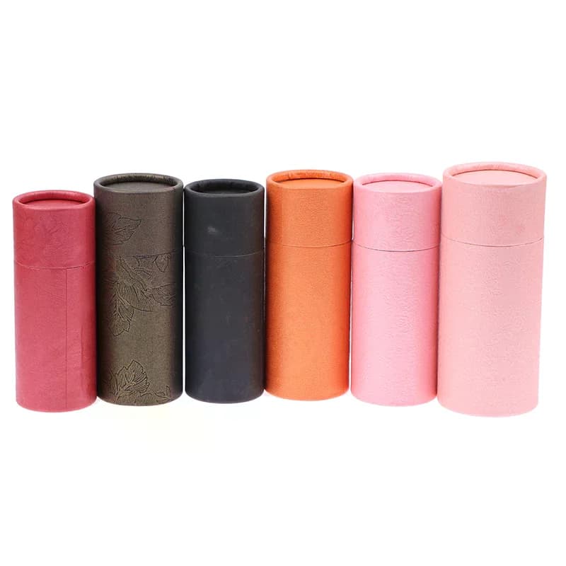 Boîtes d'emballage rondes en carton pour cadeaux, cosmétiques, huiles essentielles, flacons, rouges à lèvres, parfums, tubes en papier kraft