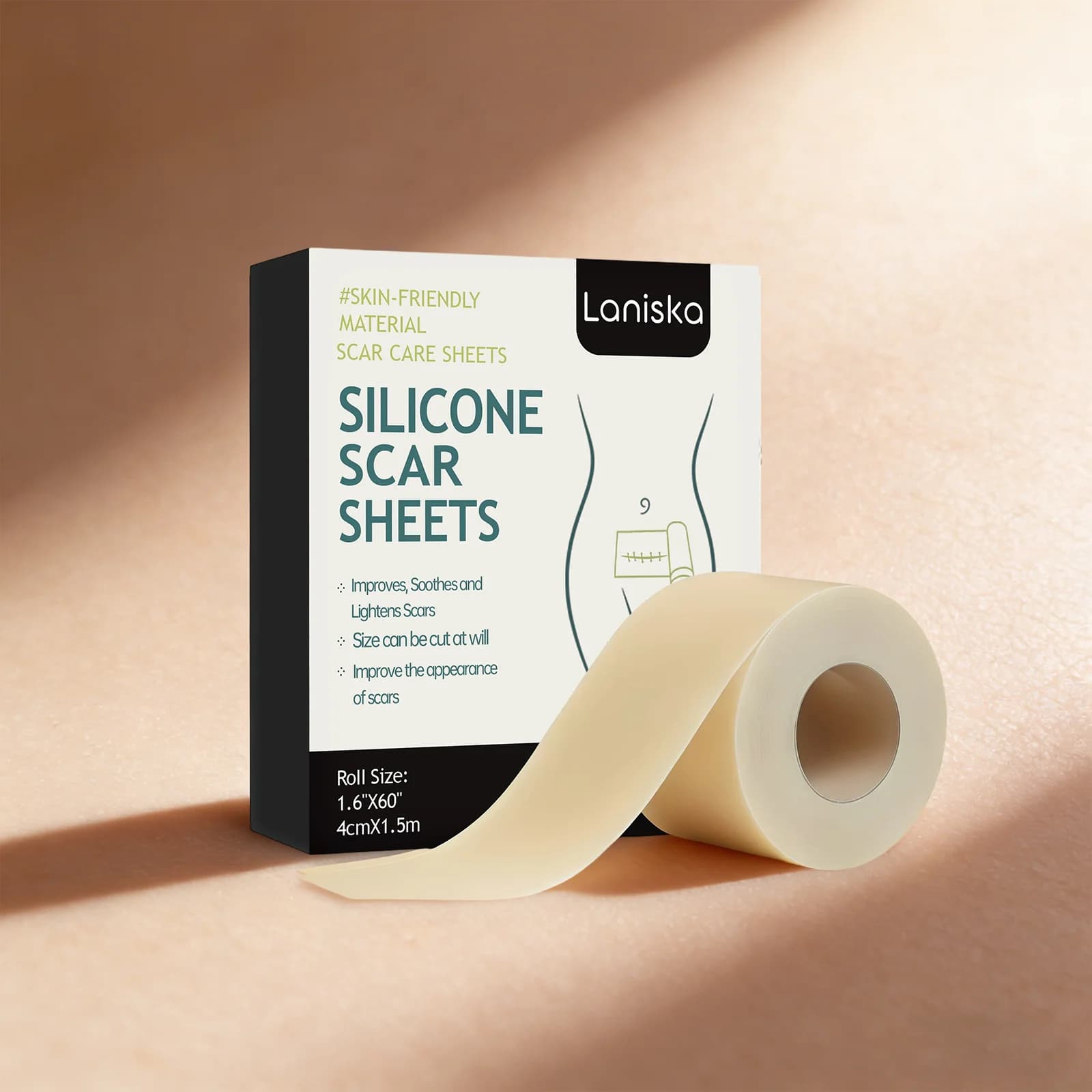 Tea Tree Oil Silicone Scar Sheets Repair Scar Fade-Out Marks Soothing Skin Trauma Scar Cover Moisturizing Scar Healing Sticker
