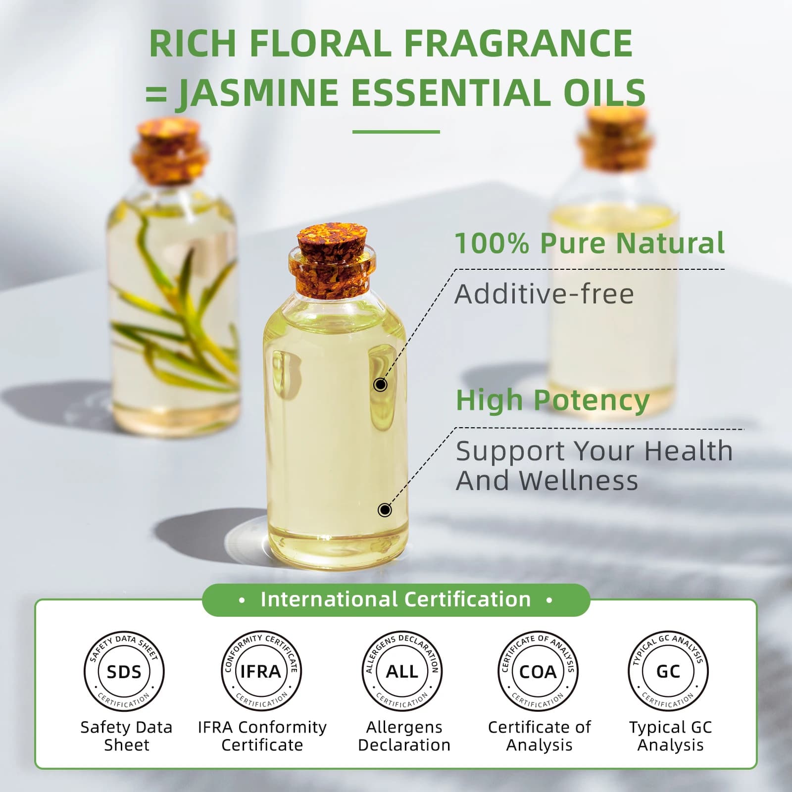 HIQILI 100ML huiles essentielles au jasmin Ylangylang Orange