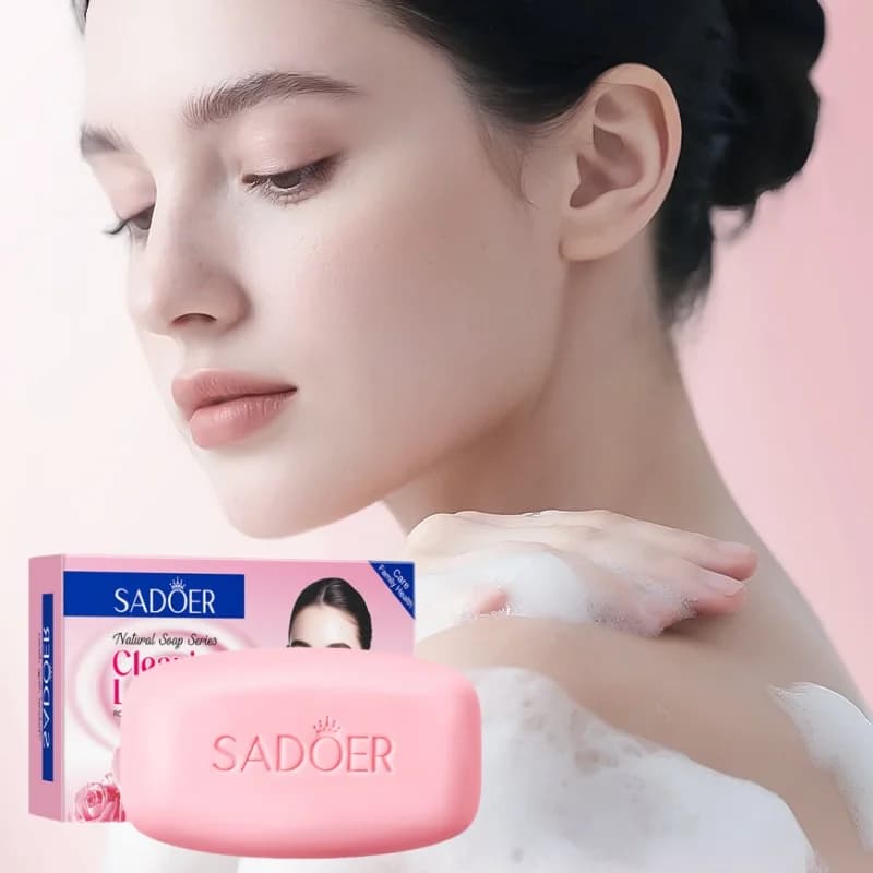 Savon nettoyant parfumé au lait de rose 100g