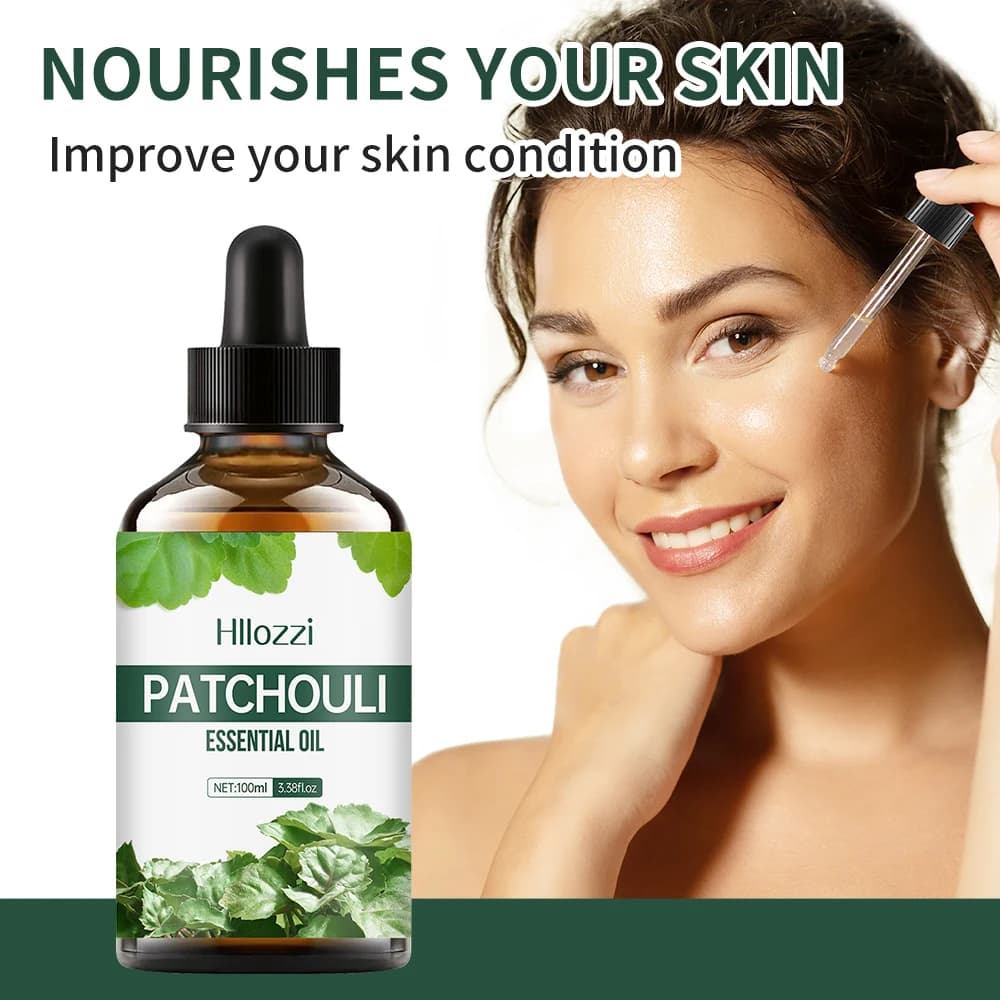 L'huile essentielle de patchouli convient au massage, à la douche, a un arôme spécial et est facile à transporter avec vous lors de voyager