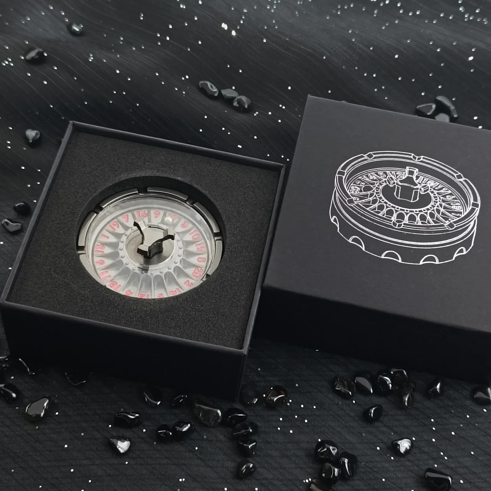 DND – Roulette rotative gyroscopique du bout des doigts, dés pour donjons et Dragons, jeux de rôle RGP, Spinner D & D, accessoires en métal