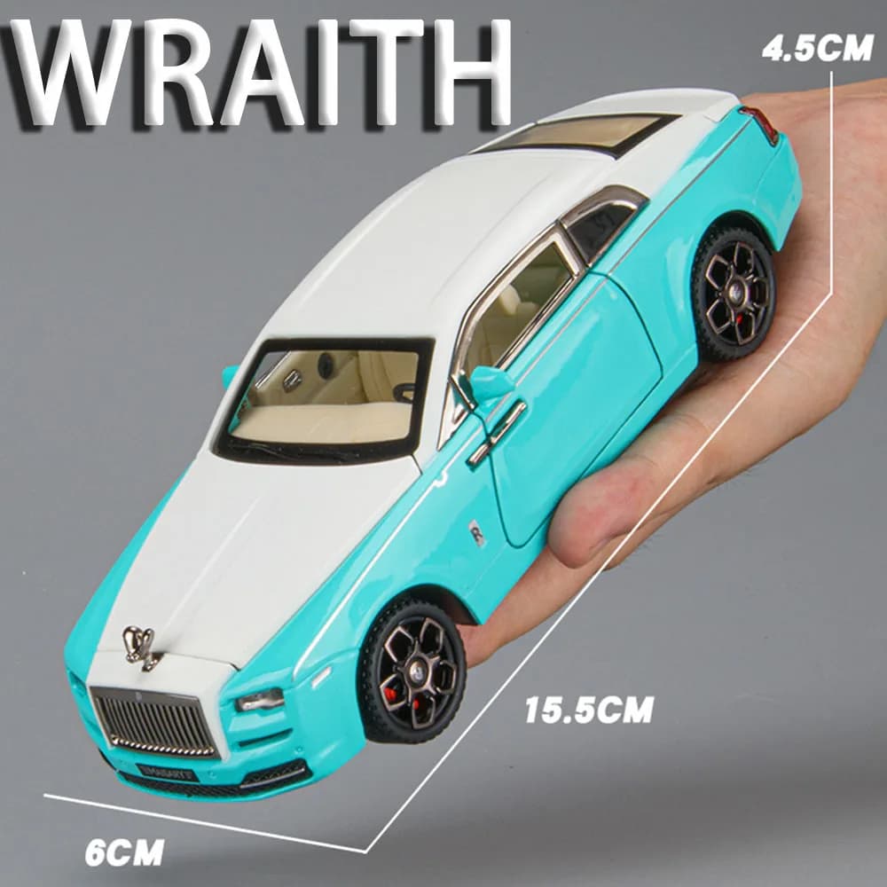 1:32 Rolls-royce Mansory Wraith jouet modèle voitures alliage moulé sous pression Spectre véhicules son lumière portes ouvertes retirer pour garçons cadeaux