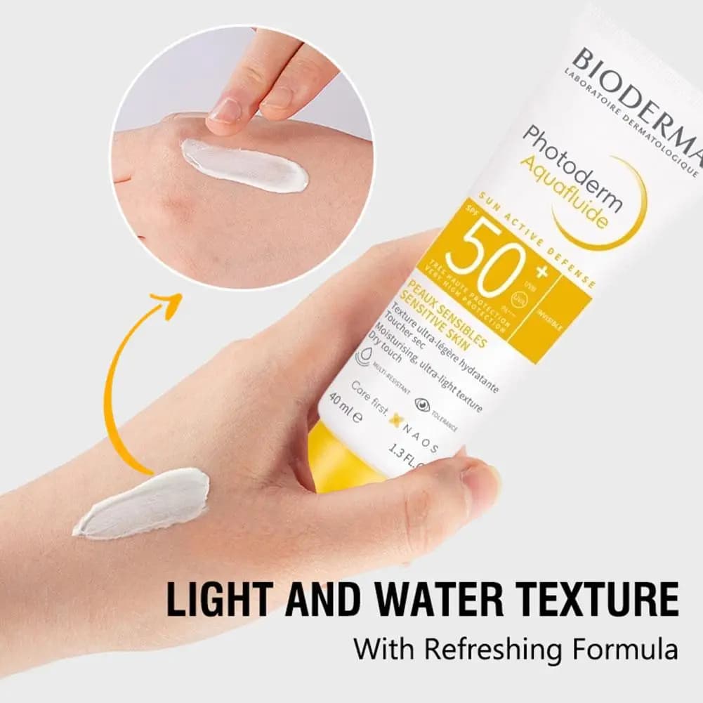 BIODERMA réparation transparente crème solaire légère résistante à la sueur et imperméable SPF50 + adaptée à une protection solaire longue durée
