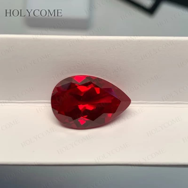 Perles de pierres précieuses en vrac rouge sang de Pigeon multi-formes de rubis cultivé en laboratoire AGL sélectionnables pour bagues de fiançailles pendentif bijoux conception de bricolage