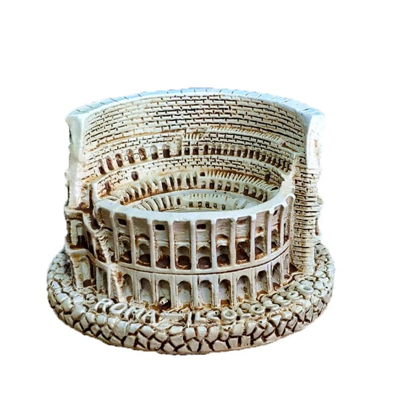 Statuette décorative Colisée Romain, modèle d'architecture rétro, pour la maison, le jardin, la décoration de bureau, cadeau de voyage, miniature à exposer