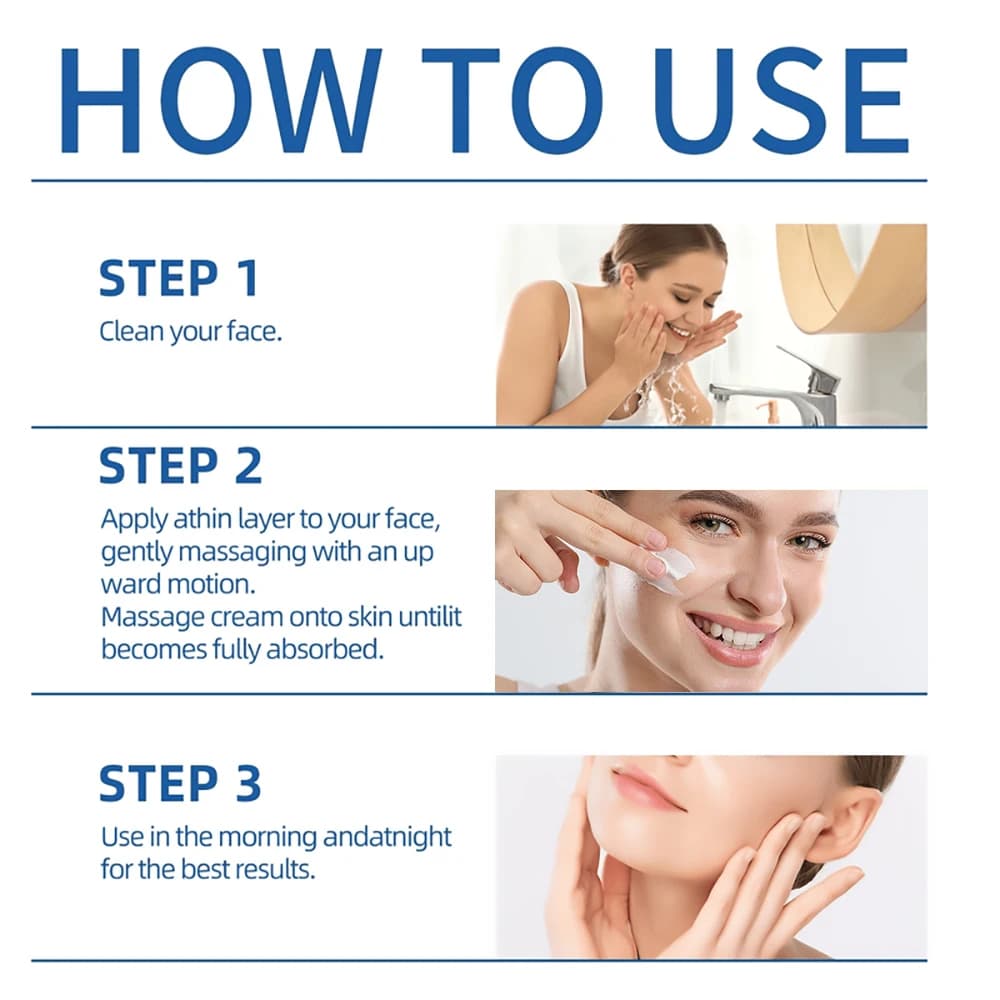 Crème GHK-CU - Hydratant visage anti-âge, raffermissant et hydratant pour tous types de peau, adapté aux hommes et aux femmes.