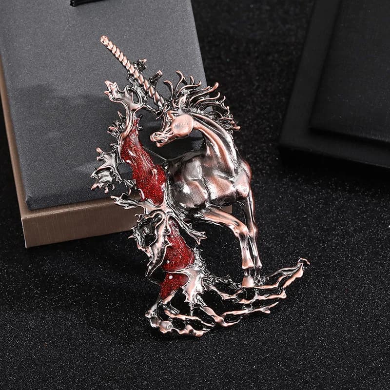 Broches de luxe baroques à motif cheval et licorne pour hommes et femmes, bijoux et accessoires, cadeaux de mariage, de fêtes et de soirées