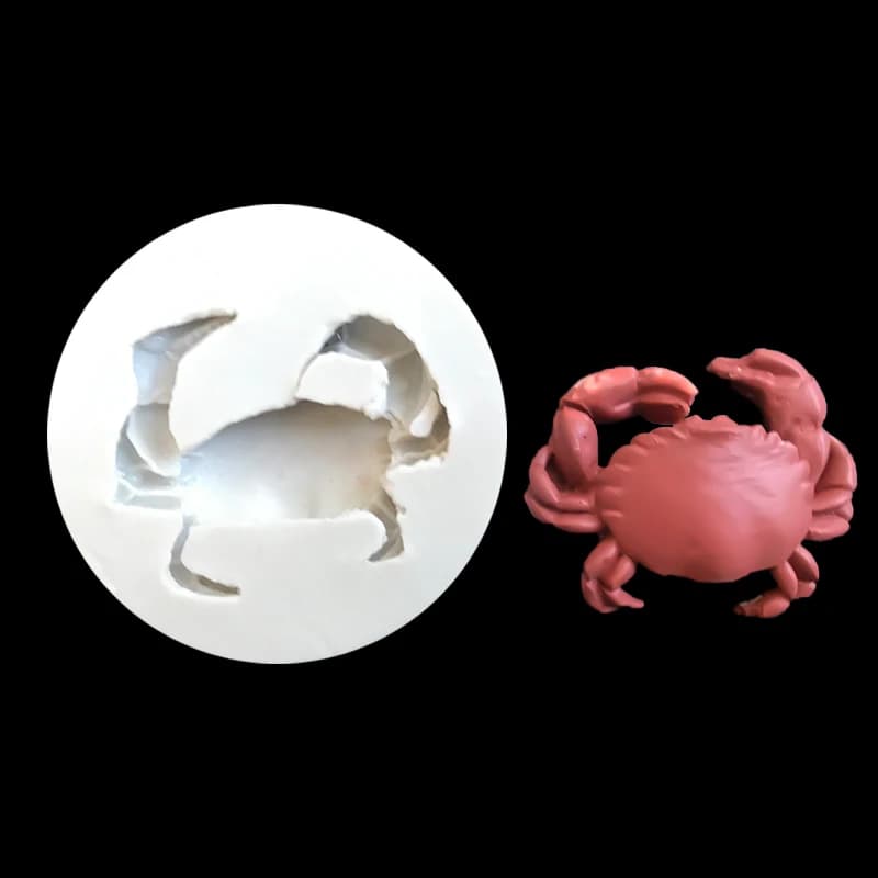 Moule en silicone en forme de crabe