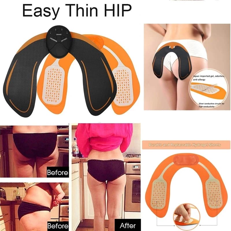 EMS Stimulation musculaire électrique entraîneur de hanche exercice Abdominal tonifiant Fitness entraînement perte de poids équipement d'entraînement de gymnastique à domicile