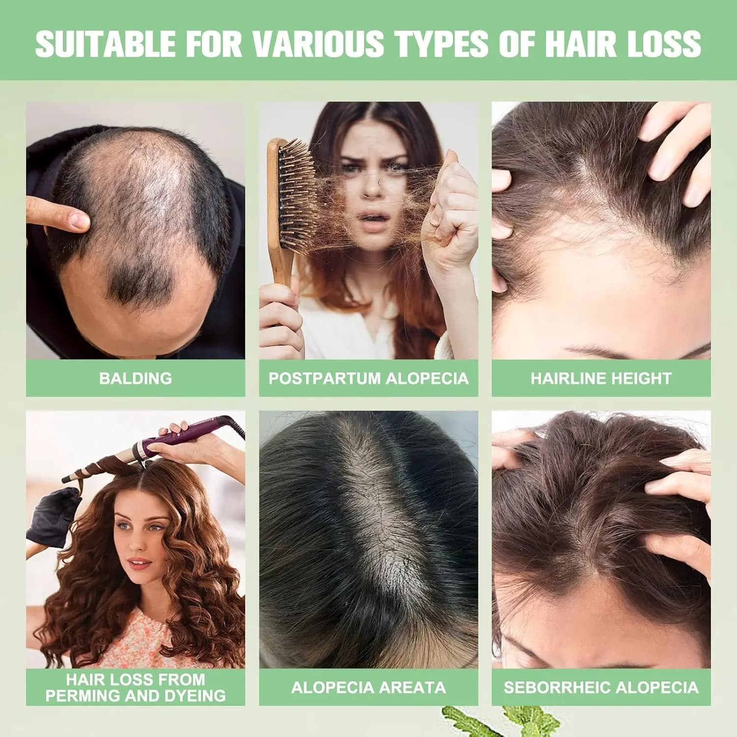 Shampoing pour la croissance des cheveux à l'huile de romarin, épais organique pour amincir les cheveux et la perte de cheveux, shampoing naturel volumisant pour hommes et femmes