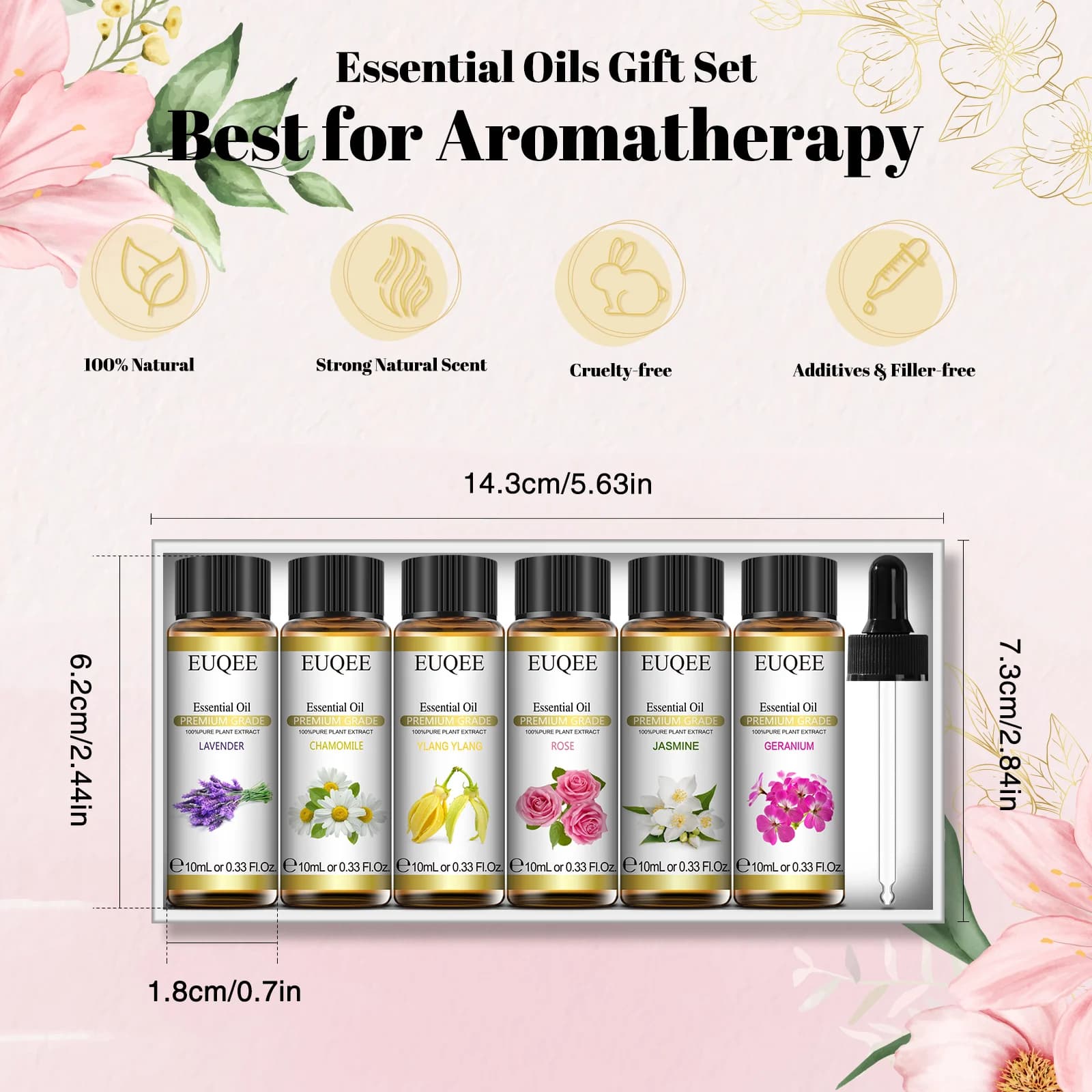 Ensemble de 6 chateaux essentiels floraux HI pour diffuseur