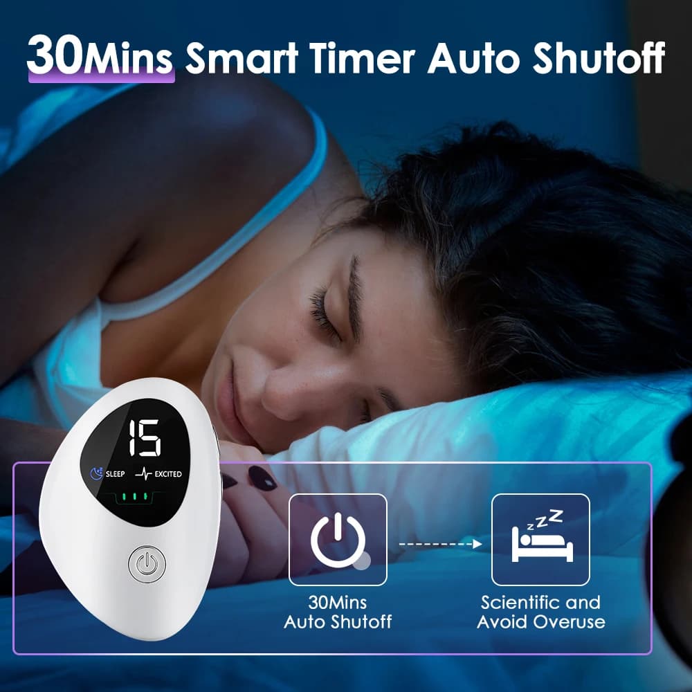 Nouvel aide au sommeil, soulage l'insomnie, dispositif d'hypnose portatif CES, Stress Mental, l'anxiété, dépression, élimine la relaxation du cerveau, sommeil rapide
