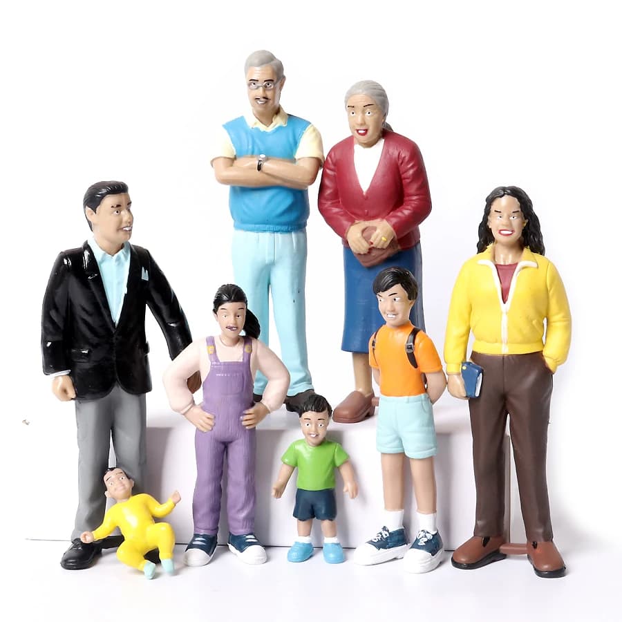 Familles multi-culture réalistes