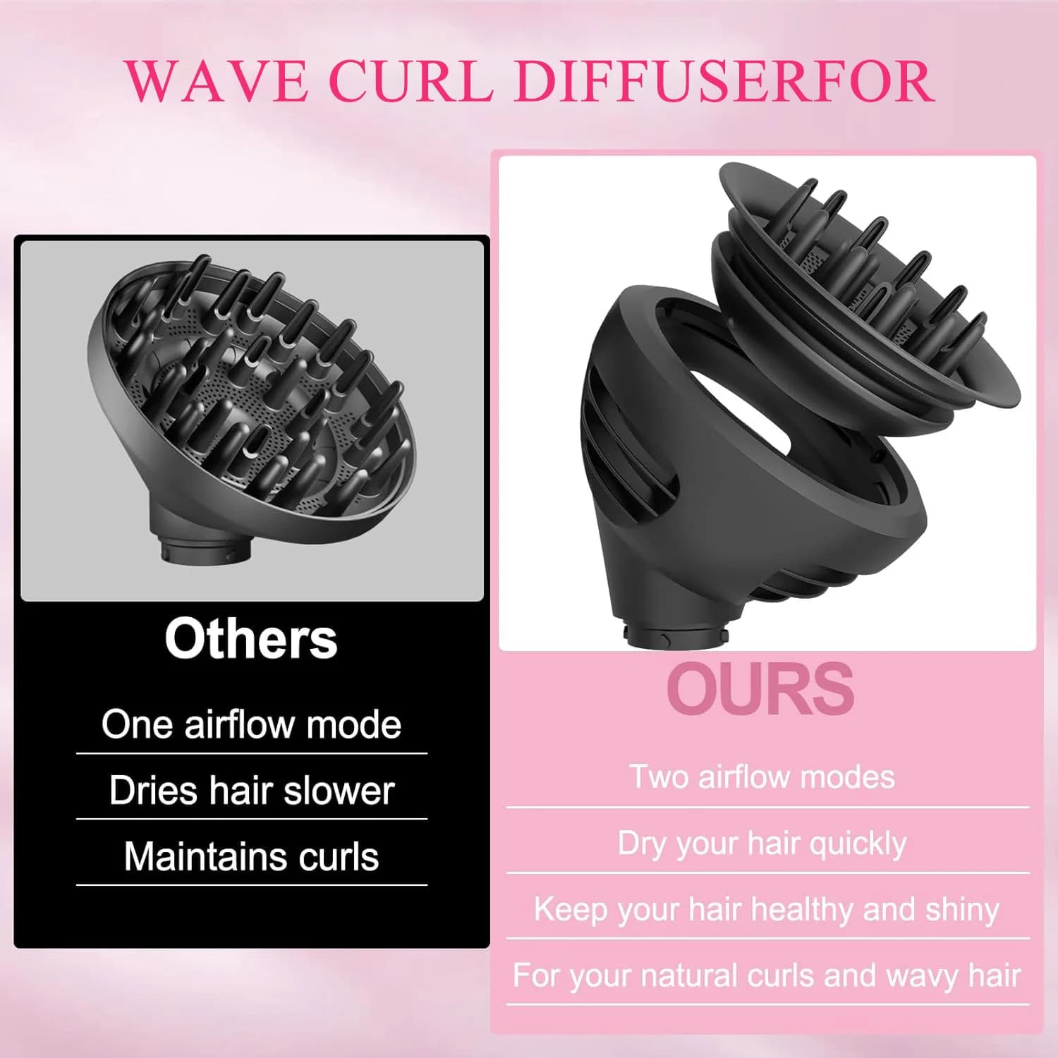 Buse diffuseur 2 en 1 pour sèche-cheveux Dyson Airwrap HS01 HS05 SenCiciMen X9, buse diffuseur professionnelle pour sèche-cheveux