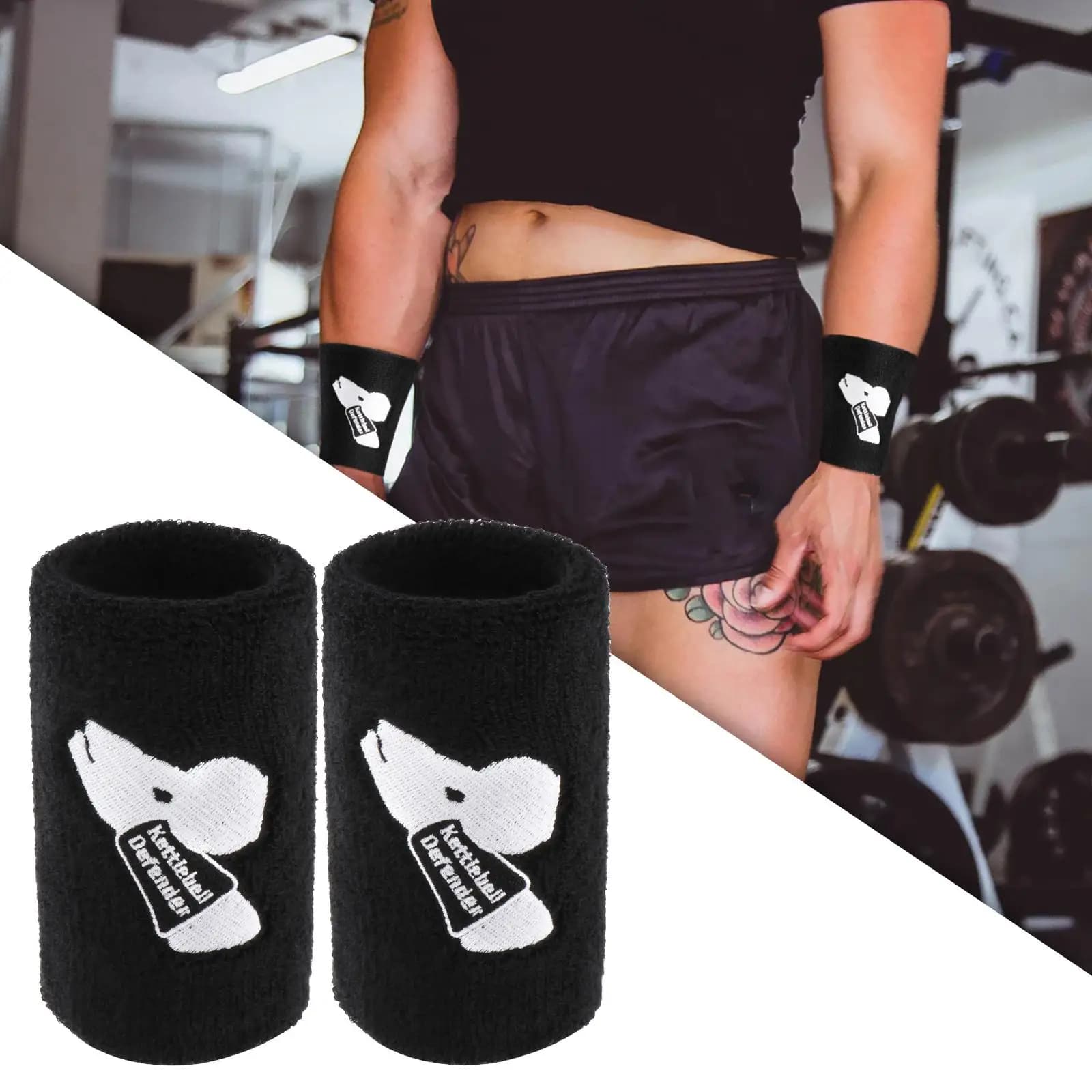 2 protège-poignets Kettlebell, enveloppe de protection d'avant-bras pour hommes et femmes, sport