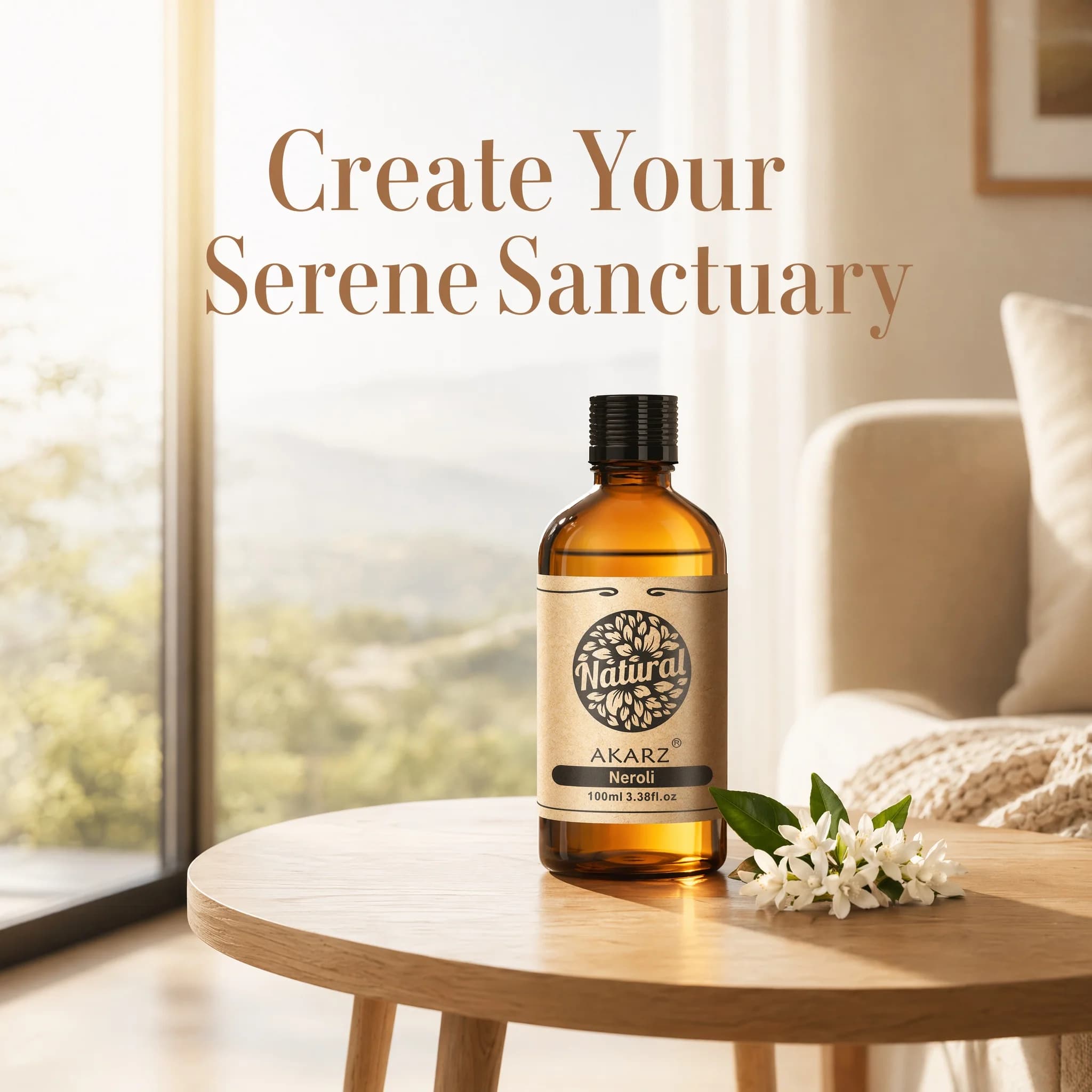 AKARZ huile de neroli pour diffuseur solubilité fait à la main bricolage savon parfums bougies parfums huile de parfum de qualité supérieure