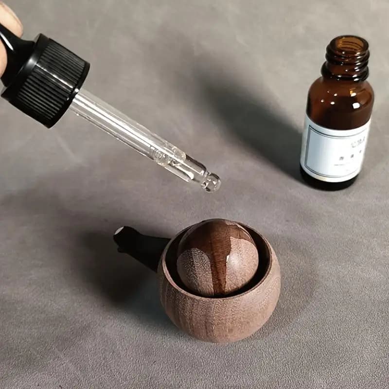 Diffuseur d'huiles essentielles en bois pour voiture et maison
