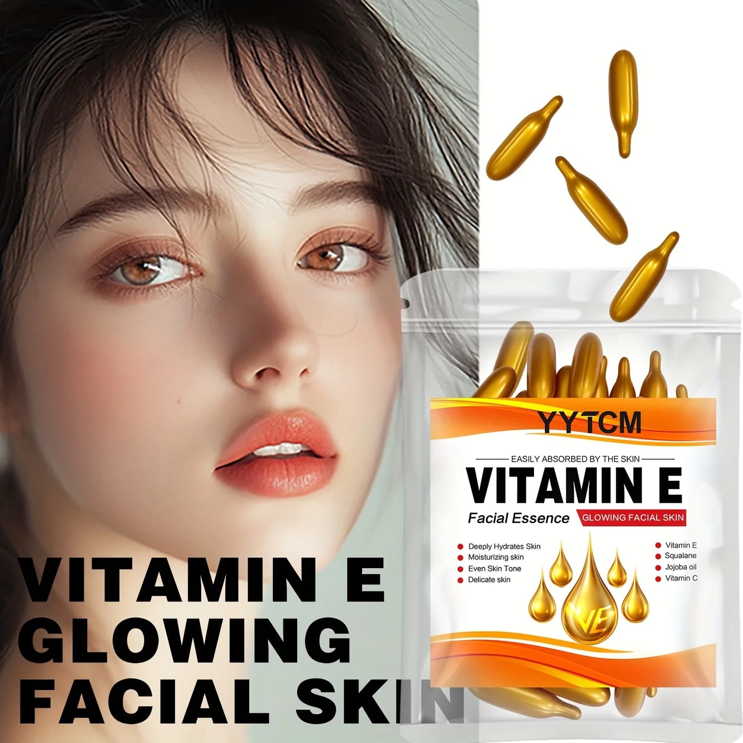 Essence en capsules hydratante en profondeur à la vitamine E