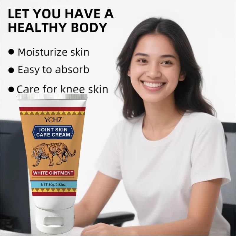 Stick de crème de massage corporel Tiger, contenant une mélange de vitamine E et d'huile d'olive, hydrate en profondeur, facile à appliquer, non gras - 80g
