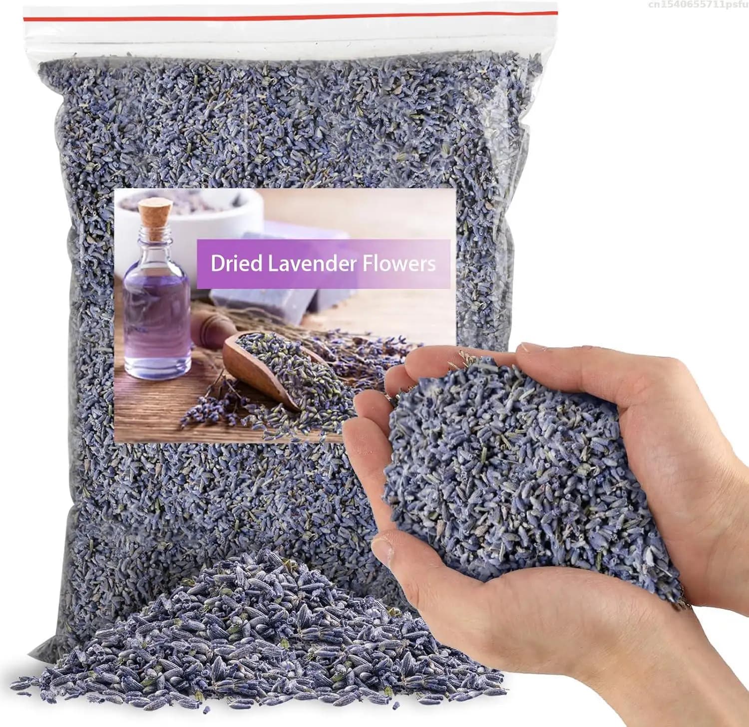 Fleurs séchées de lavande aromatiques naturelles de haute qualité pour le rembourrage de coussins, la fabrication de bougies/savons/encens, la décoration de mariage et de la maison