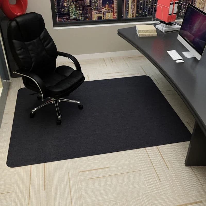 Chaise roulante de bureau en polymère, chaise de jeu d'ordinateur, couleurs, chambre à coucher, salon, tapis de bureau à cussion, 90x120cm