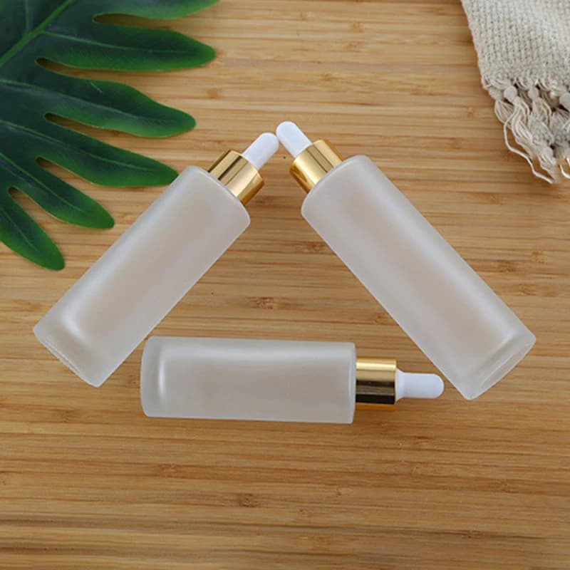 Tubes de flacon compte-gouttes en verre transparent