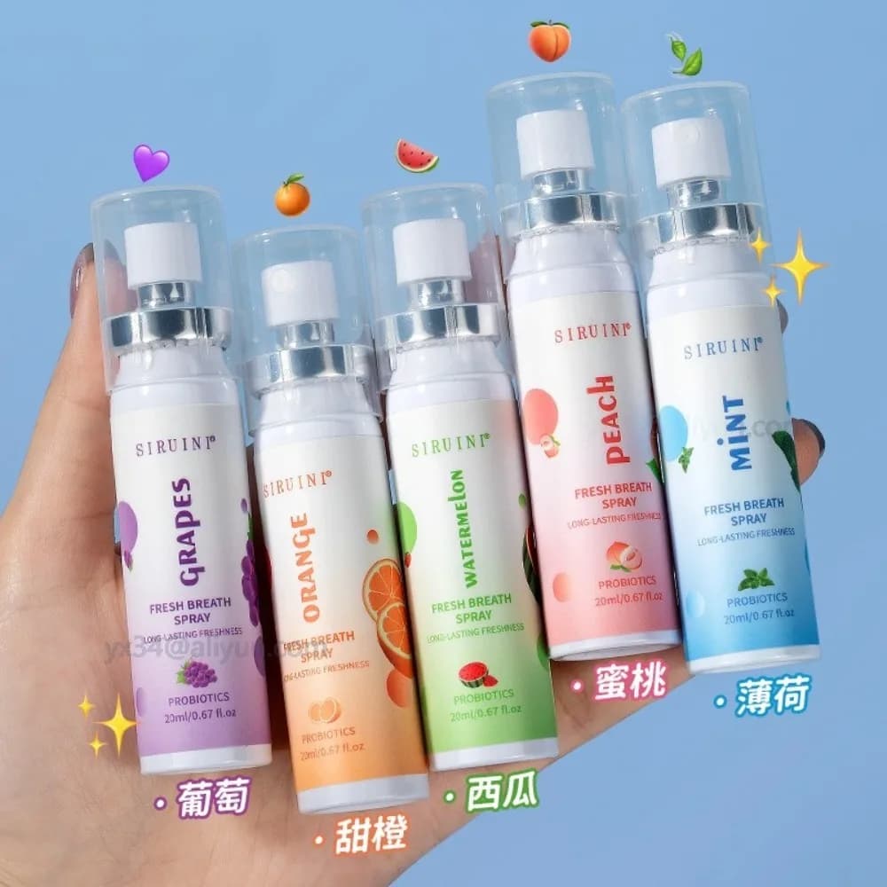 Spray désodorisant pour l'haleine, saveur de Fruit, artefact pour femme et homme, Portable, pour baiser la bouche, Spray de nettoyage, Осajiжитель Для Рта