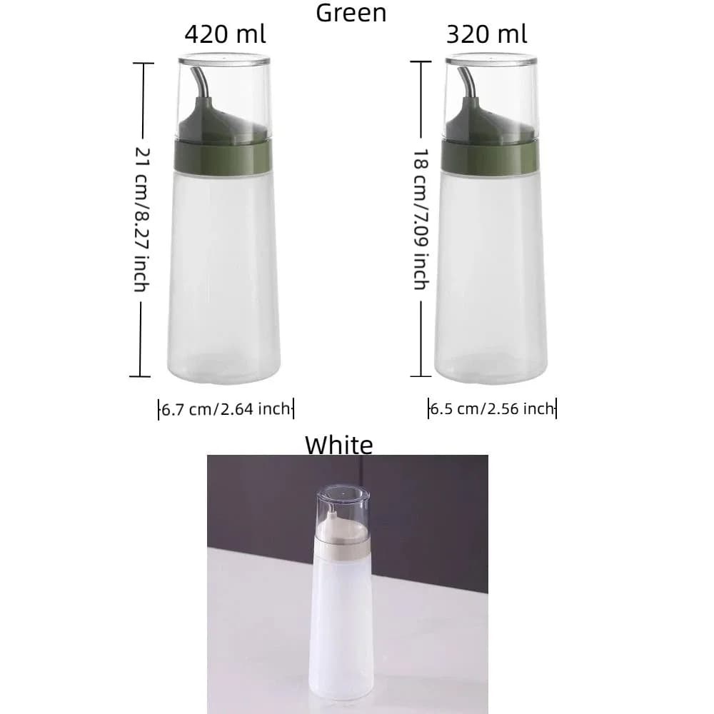 Bouteille à condiments en plastique pratique
