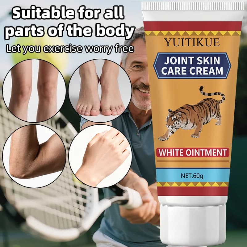 Crème pour la peau des articulations du tigre 60g - Pommade blanche hydrate la peau et les articulations, pour toutes les parties du corps, exercice sans souci