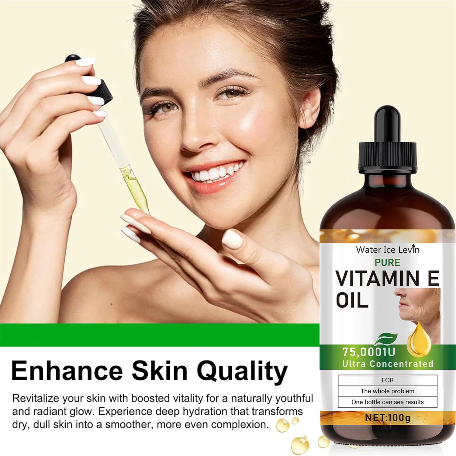 Huile essentielle naturelle de vitamine E 100 ml