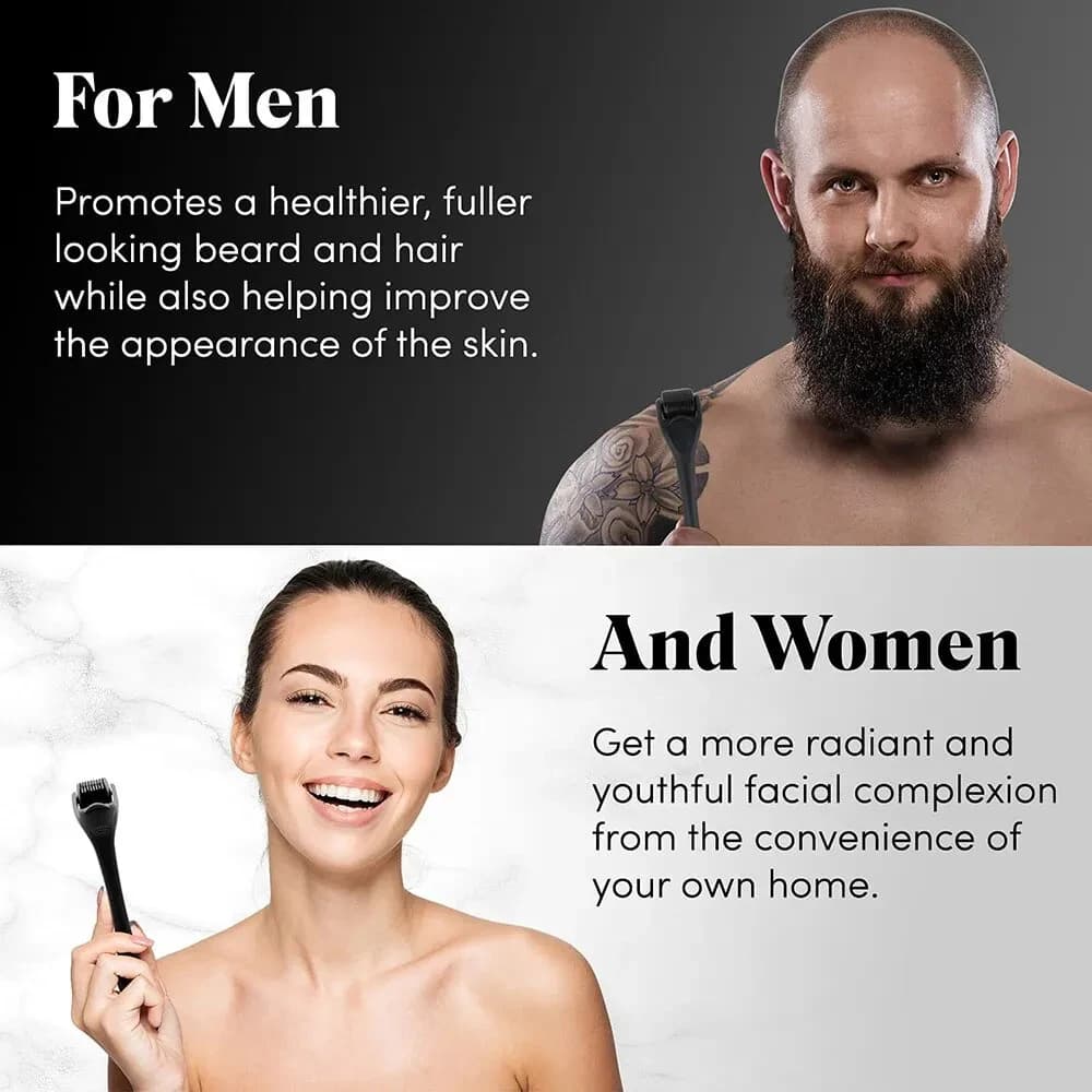 Micro aiguille 540 rouleau Derma rouleau Dermaroller titane repousse des cheveux barbe croissance Anti perte de cheveux traitement amincissement recul